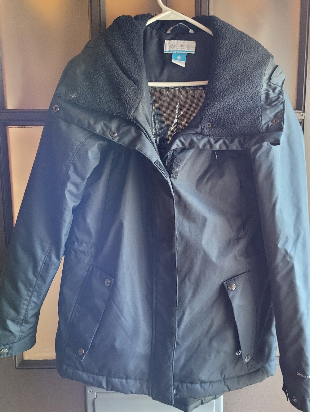 Columbia Omni-Heat Winter Parka Jacket Fleece Collar Small